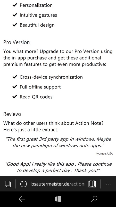 Screenshot Action Note UWP