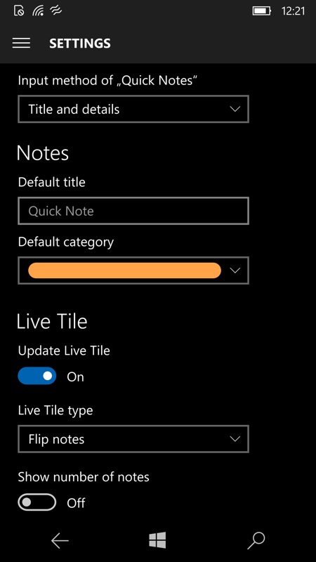 Screenshot Action Note UWP