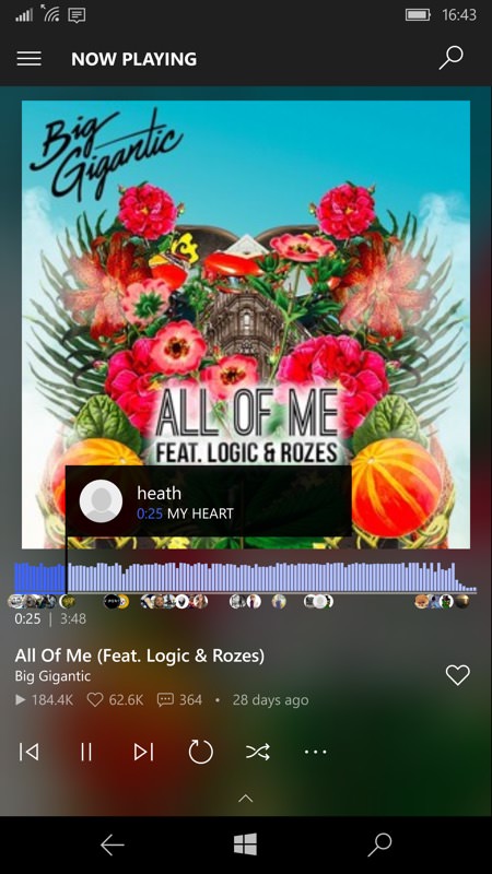 AudioCloud screenshot