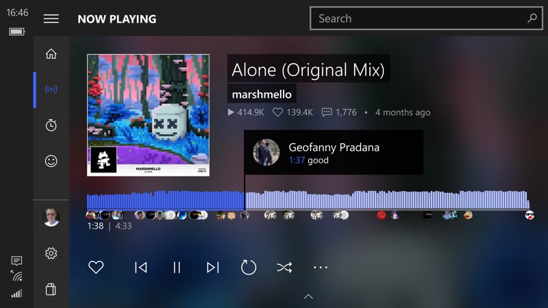 AudioCloud screenshot