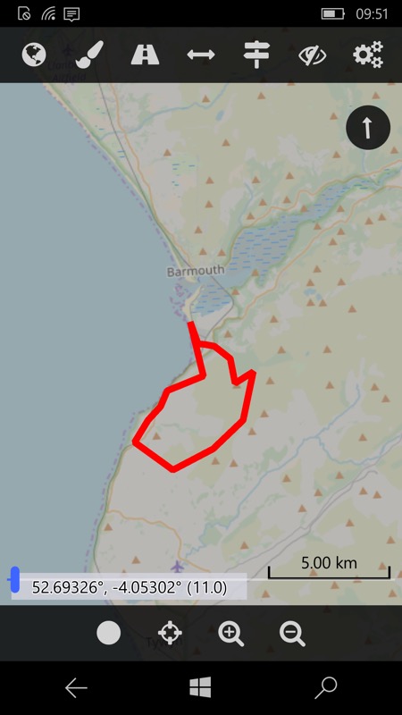 Screenshot, Cartograph Maps Pro UWP