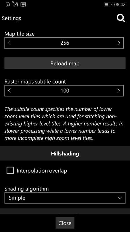 Screenshot, Cartograph Maps Pro UWP