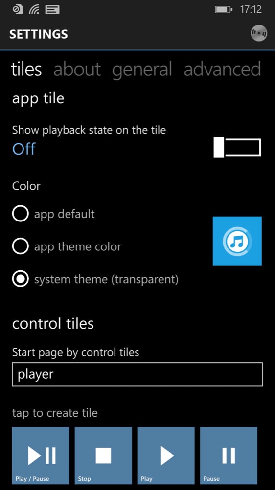 Screenshot, Core Player