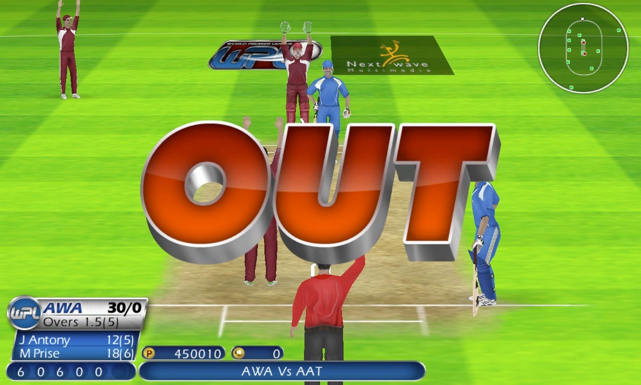 Screenshot, World Cricket Championship