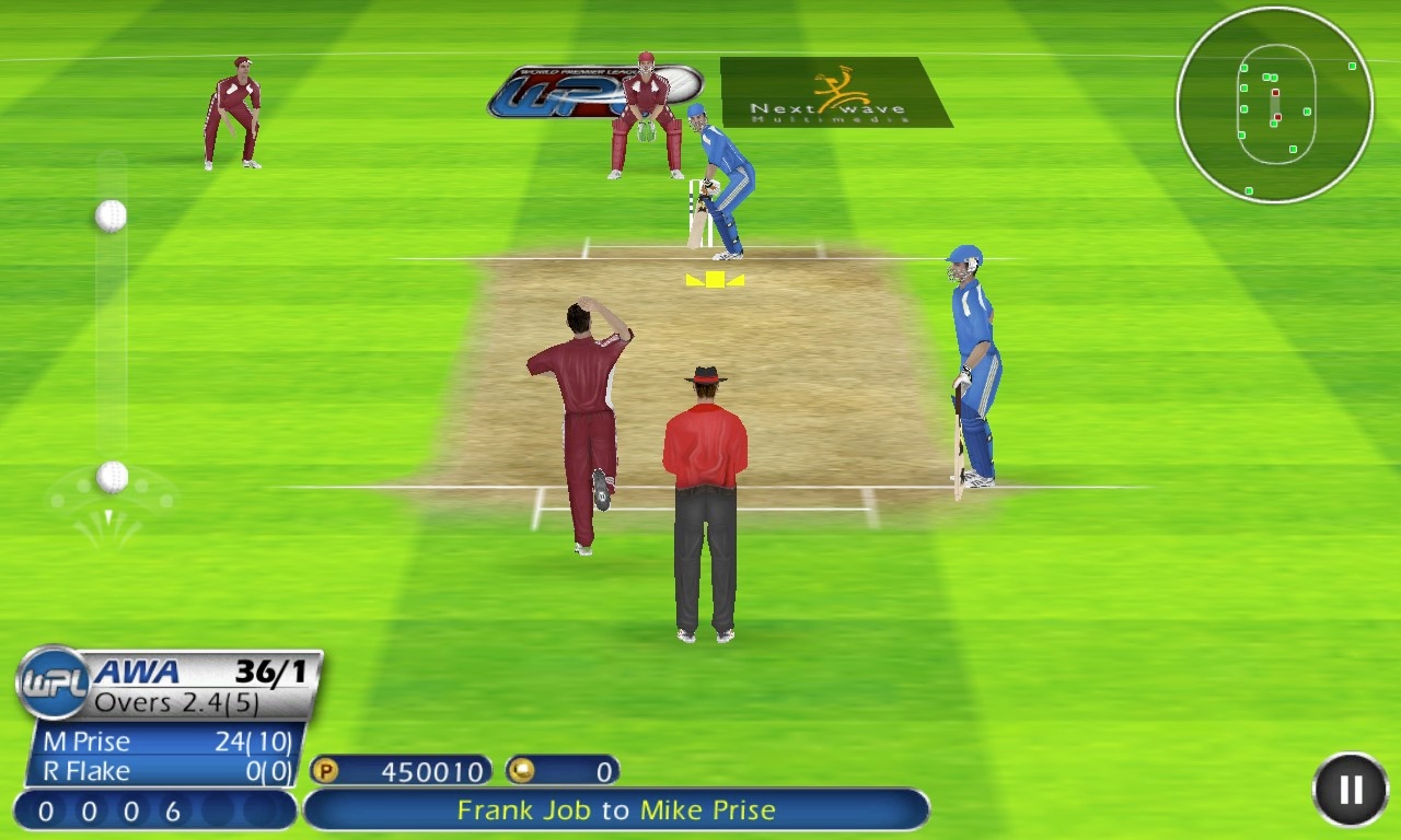 Screenshot, World Cricket Championship