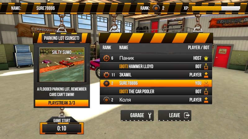 Screenshot, Demolition Derby Multiplayer UWP