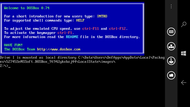 dosbox batch file