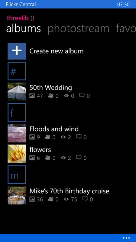 Screenshot, Flickr Central