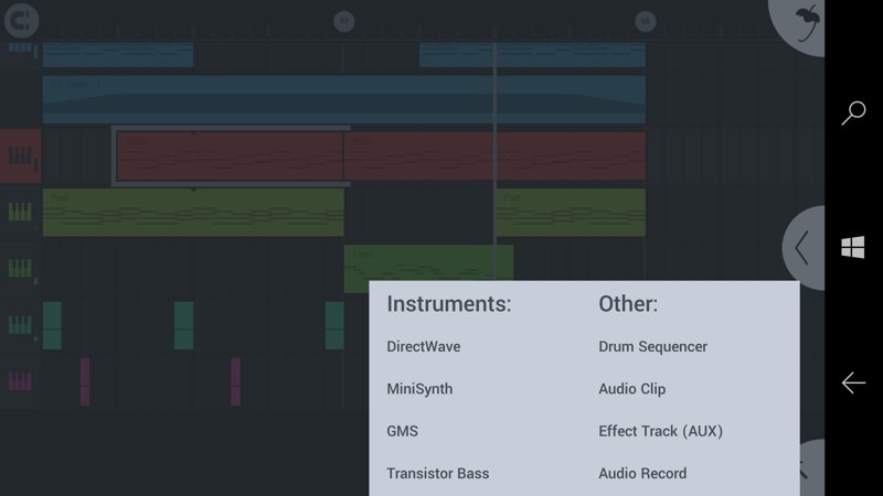 Screenshot, FL Studio Mobile 3