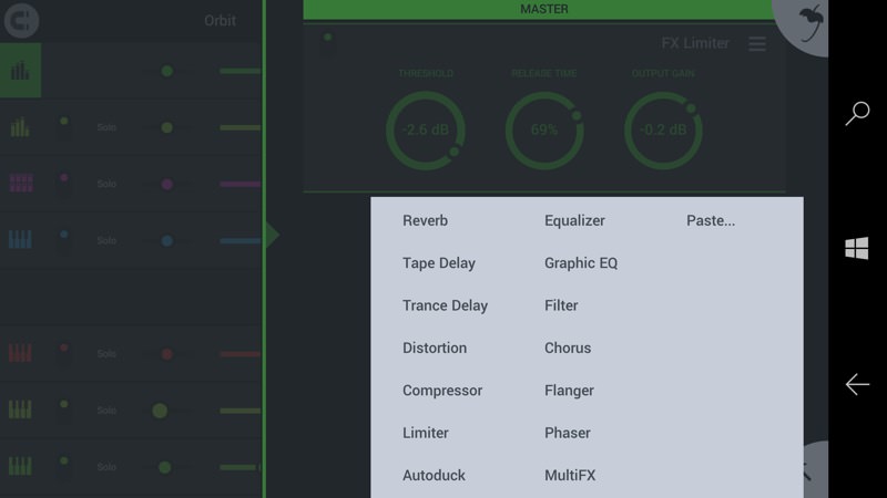 Screenshot, FL Studio Mobile 3