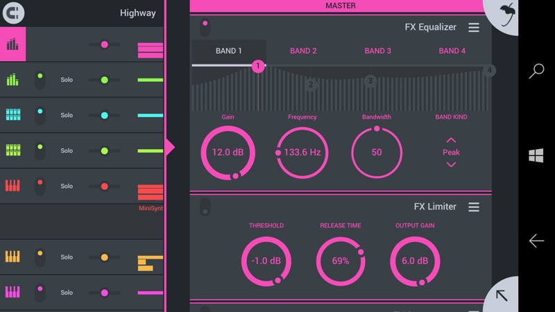 Screenshot, FL Studio Mobile 3