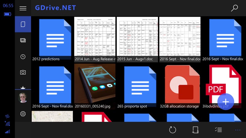 Screenshot, GDrive.NET