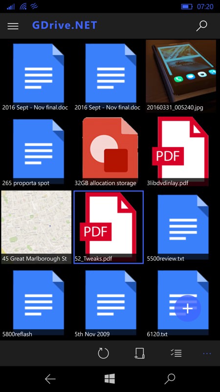 Screenshot, GDrive.NET