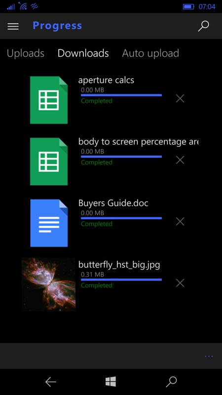 Screenshot, GDrive.NET