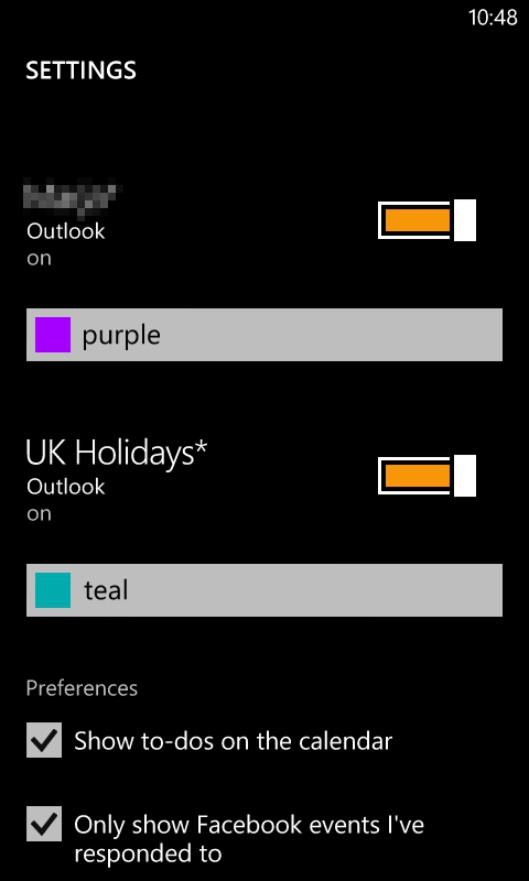 Windows Phone 7 Calendar