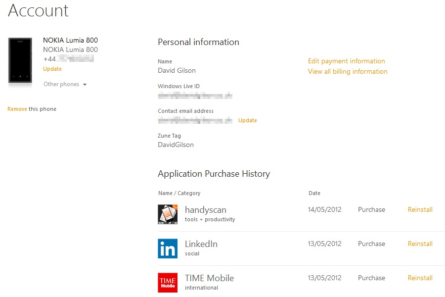 Reinstalling your apps via WindowsPhone.com