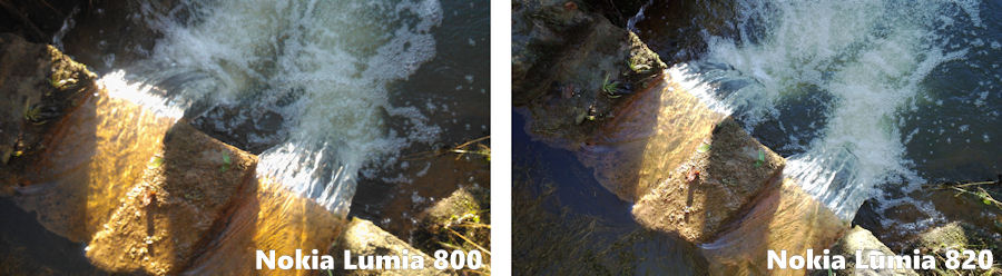 Comparison between Lumia 800 and 820