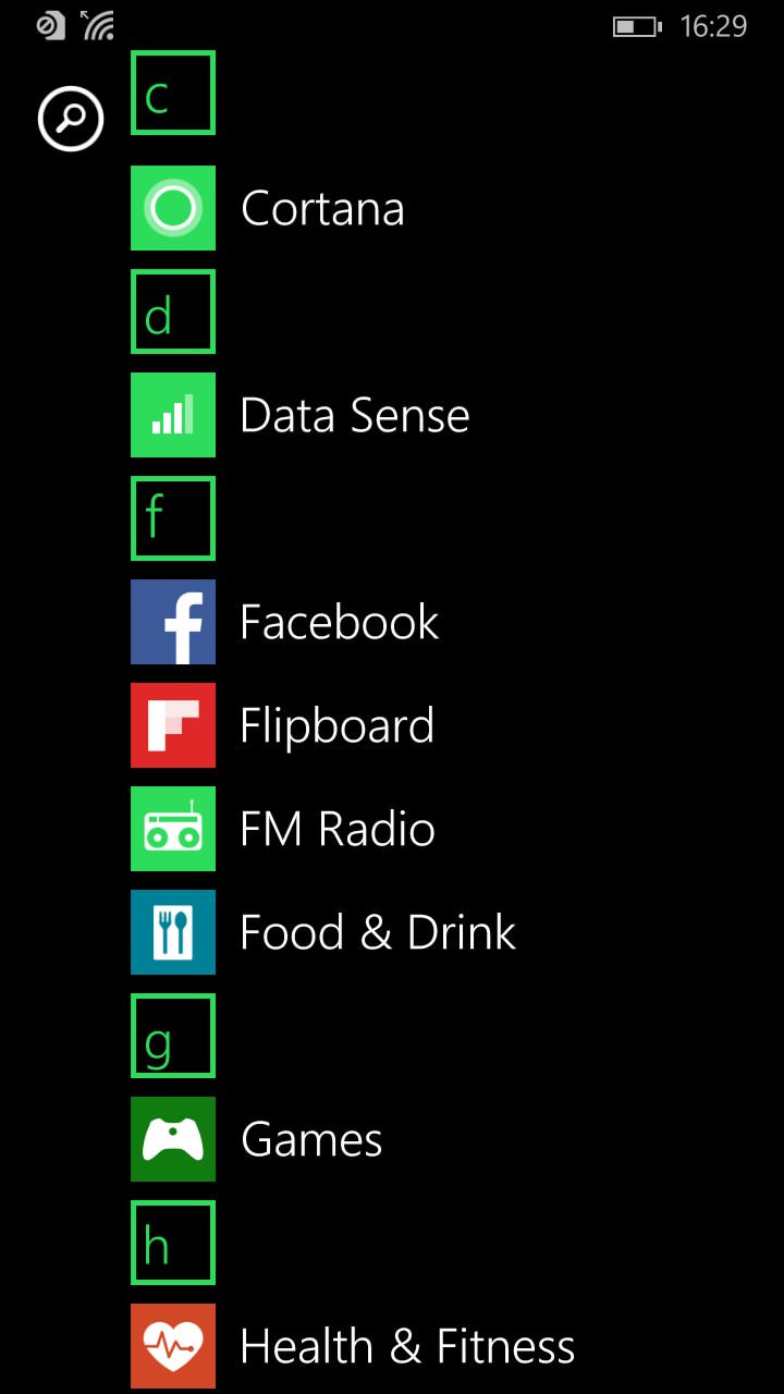 Nokia Lumia 830 screenshot