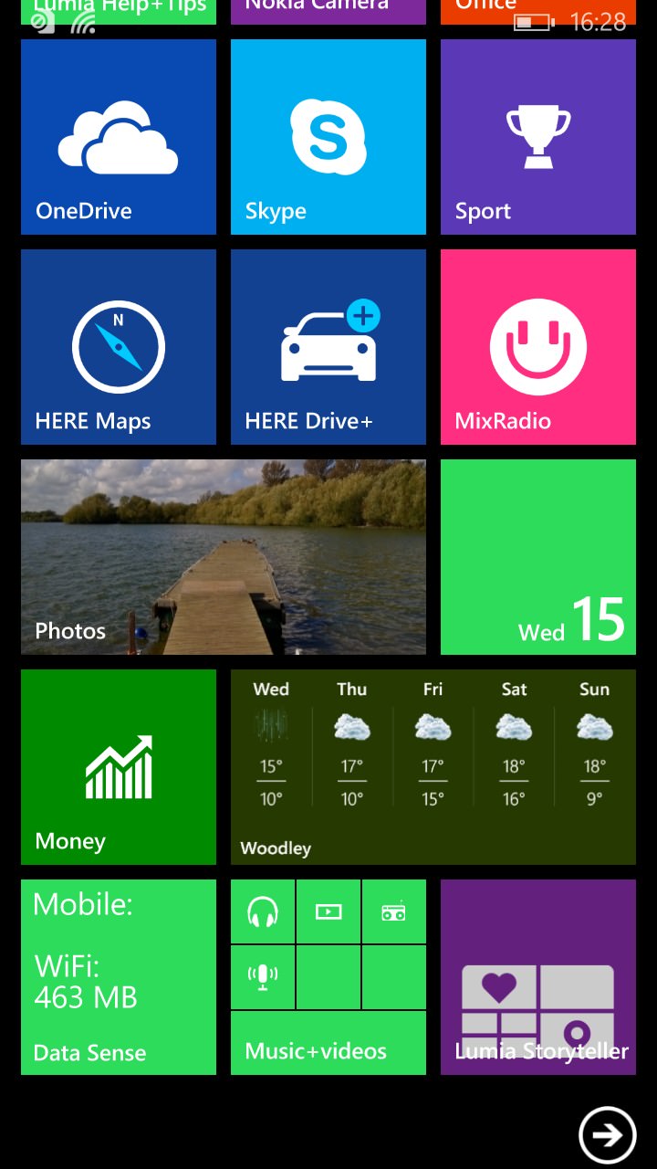 Nokia Lumia 830 screenshot