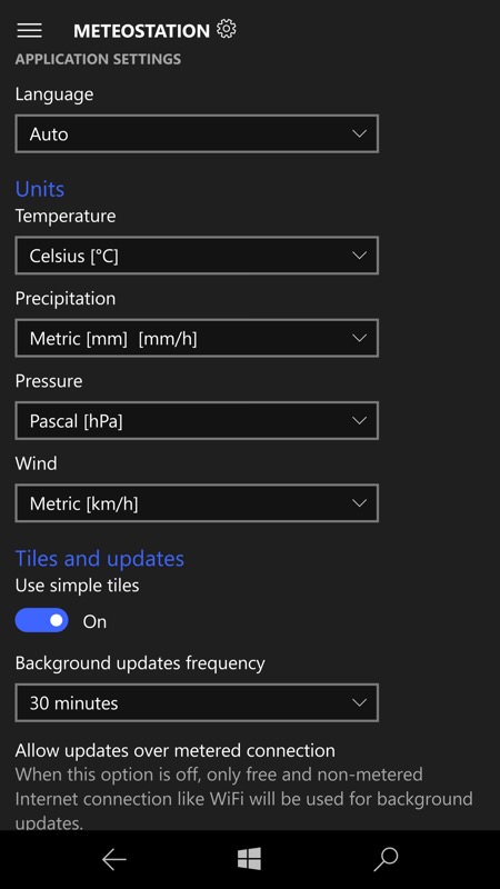 Screenshot, MeteoStation