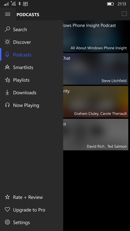 Screenshot, MyPodcasts