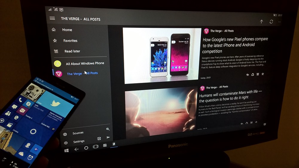 Screenshot, Newsflow UWP