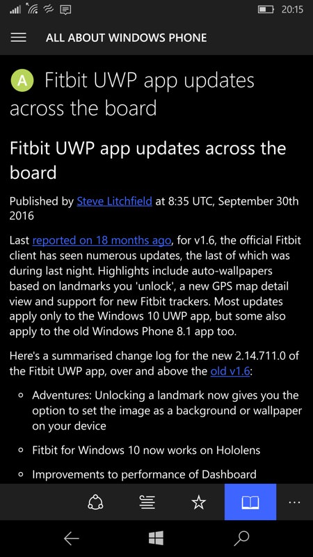 Screenshot, Newsflow UWP
