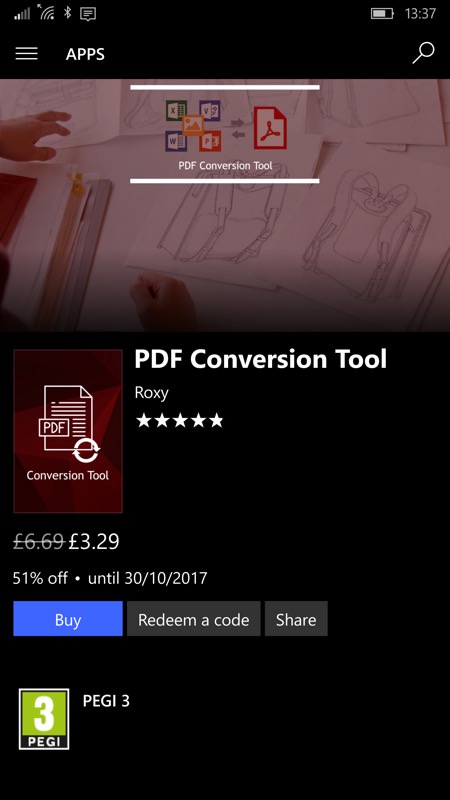 Screenshot, PDF Conversion Tool