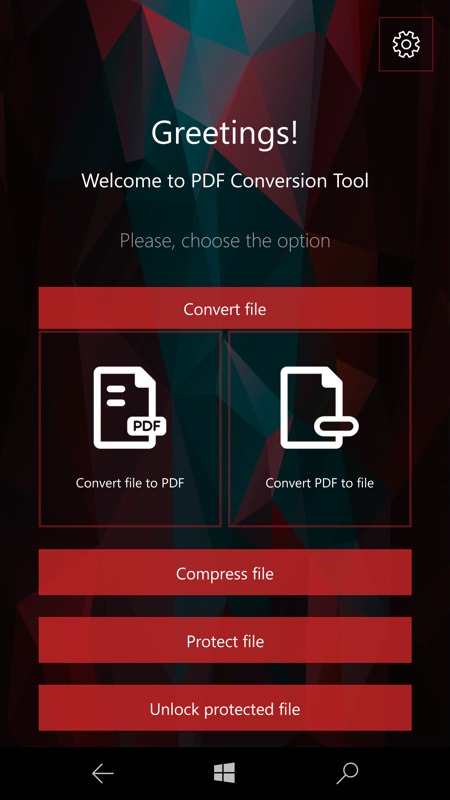 Screenshot, PDF Conversion Tool