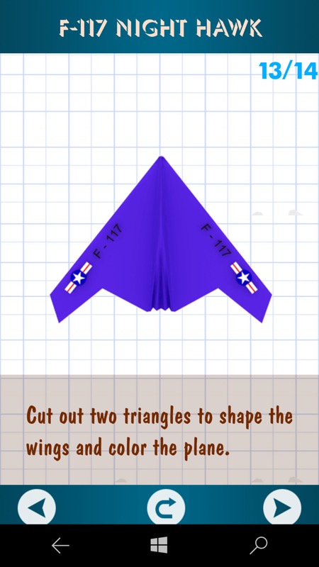 Screenshot, making paper airplanes!