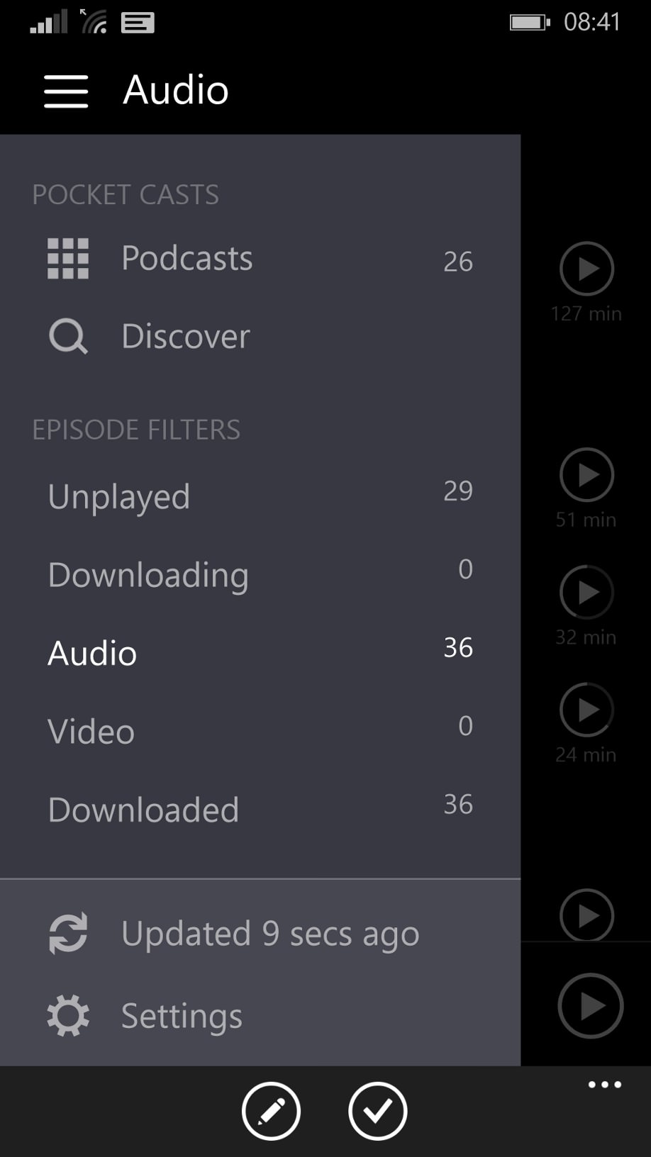 Pocket Casts screenshot