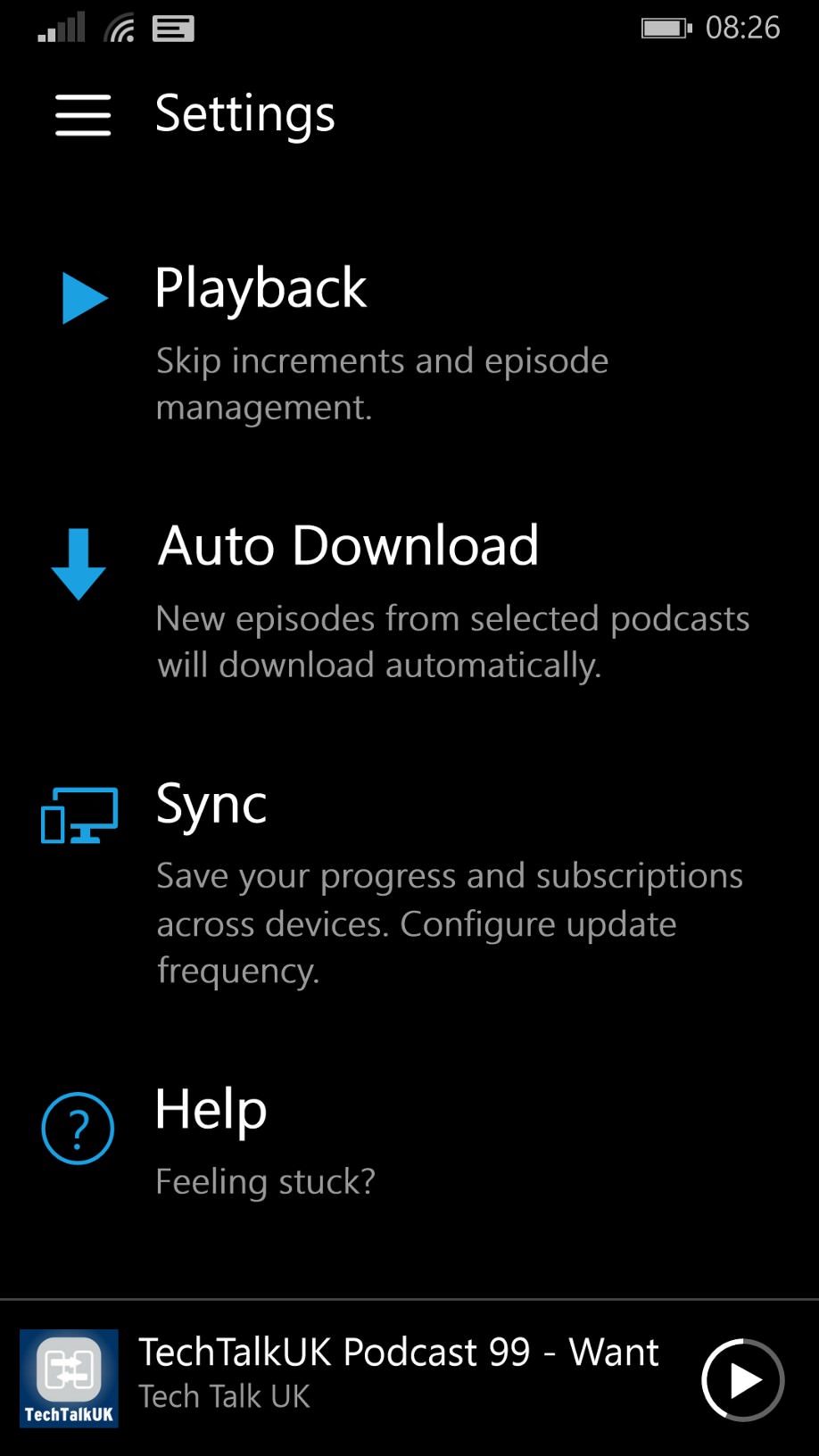 Pocket Casts screenshot