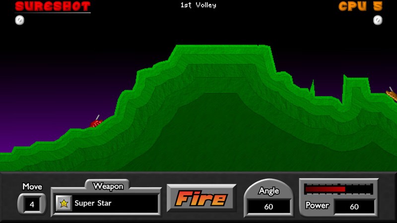 Screenshot, Pocket Tanks