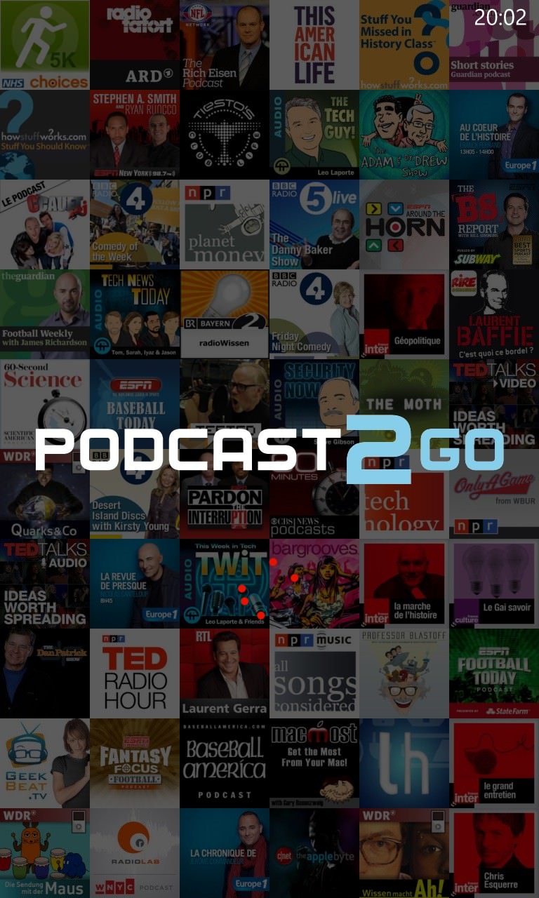 Podcast2Go screenshot