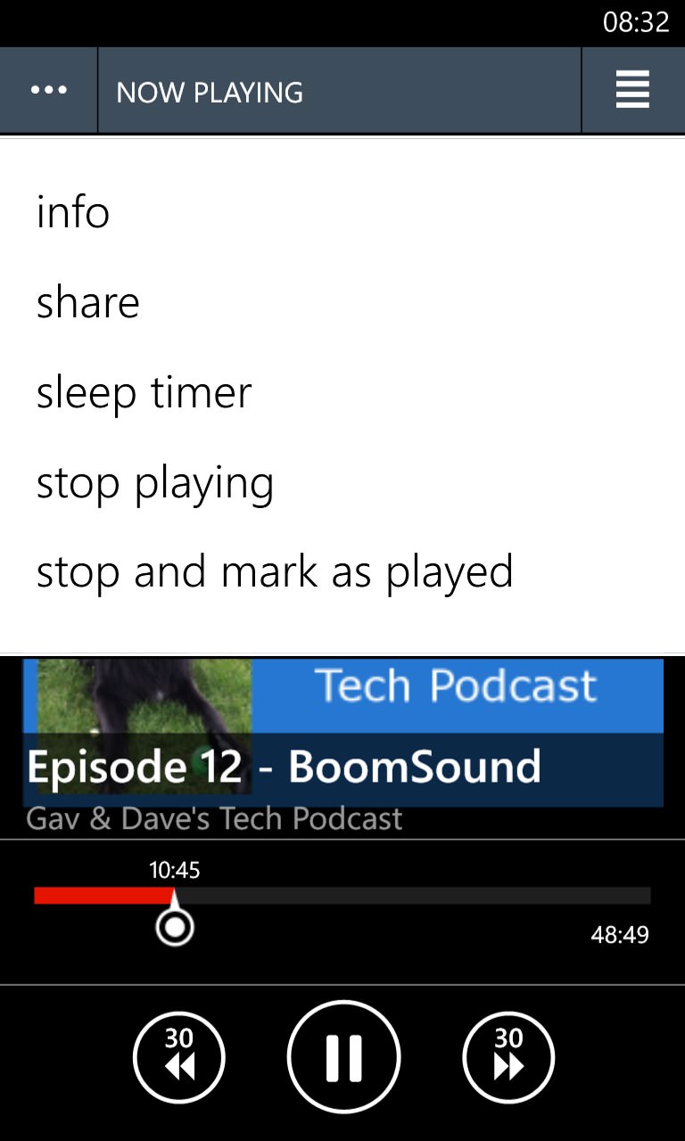 Podcast2Go screenshot