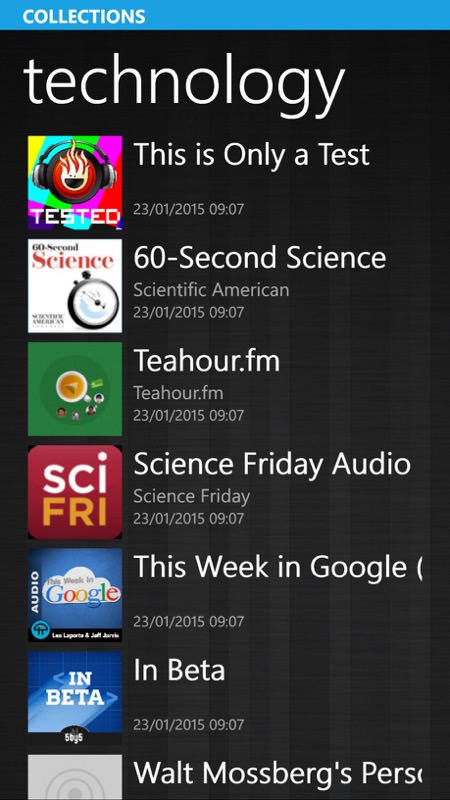 Screenshot, Podcast+ Pro