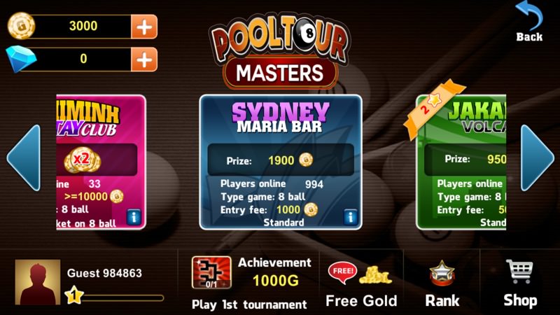 Pool Tour Masters screenshot