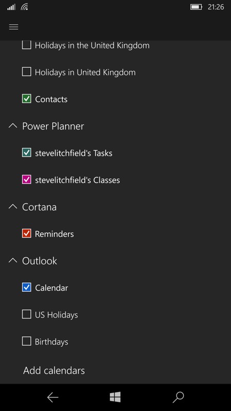 Screenshot, Power Planner UWP