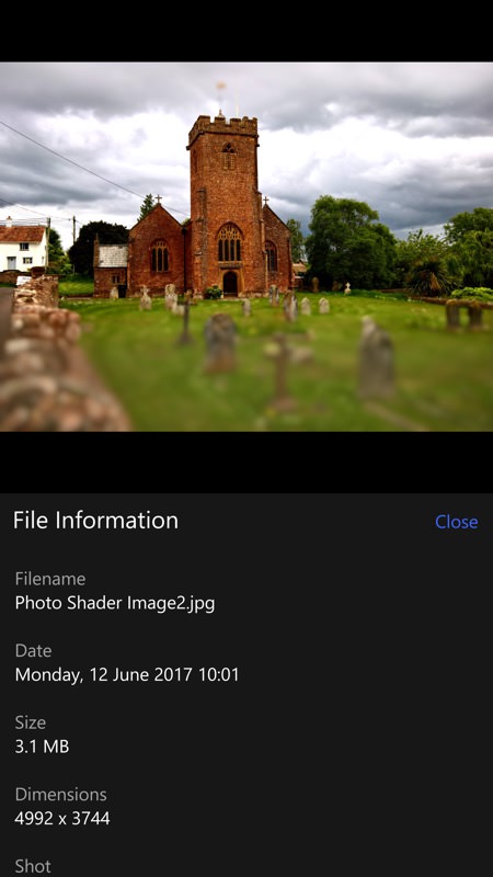 Photo Shader UWP screenshot
