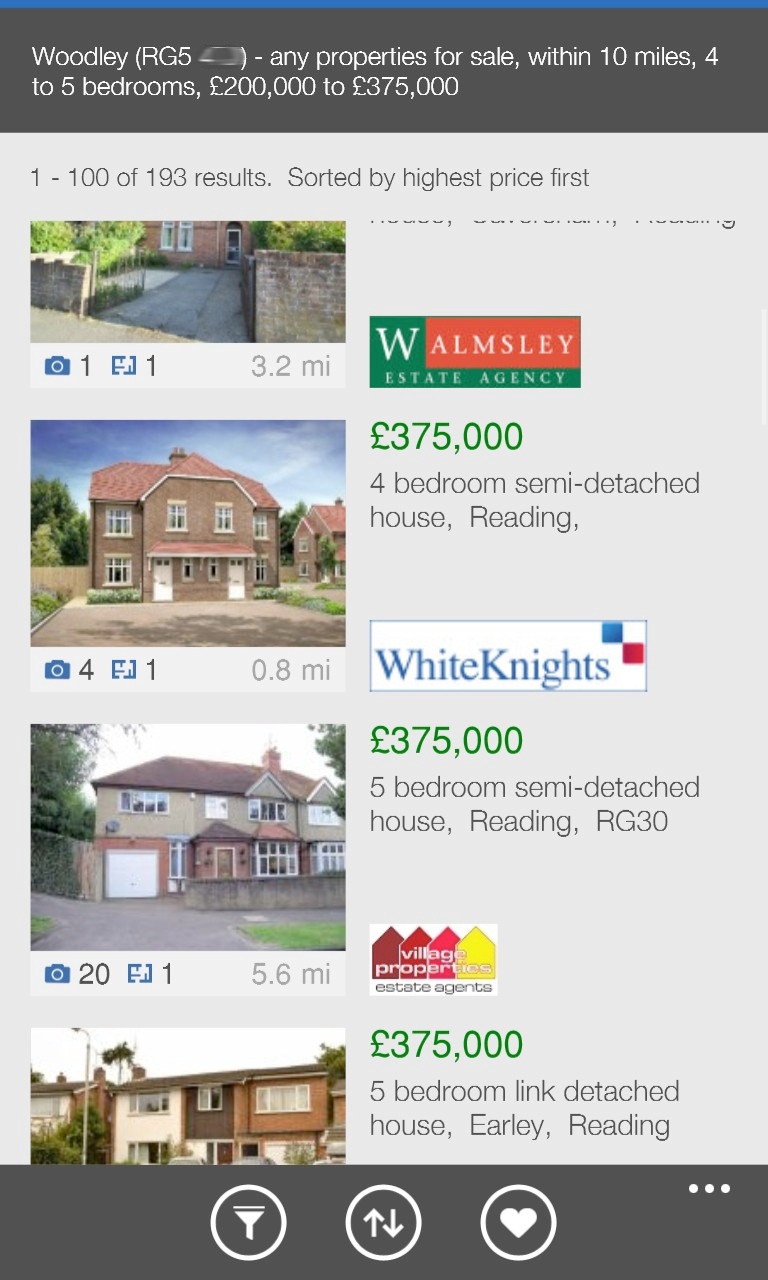 Screenshot, Rightmove