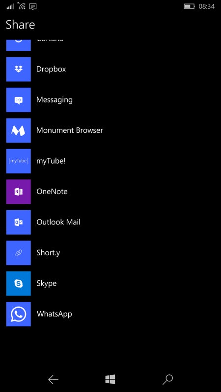 Screenshot, Short.y UWP