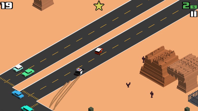 Screenshot, Smashy Road: Wanted