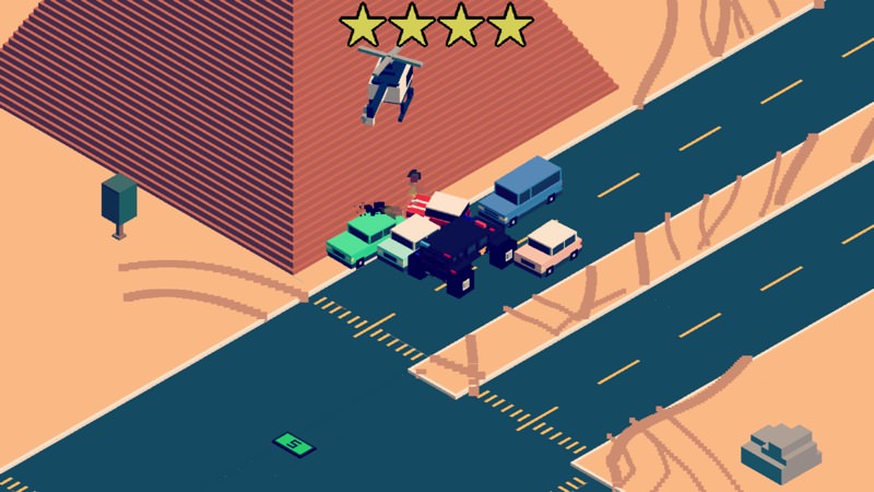 Screenshot, Smashy Road: Wanted