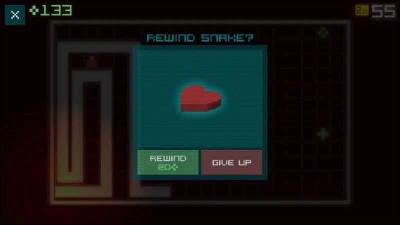 Screenshot, Snake Rewind
