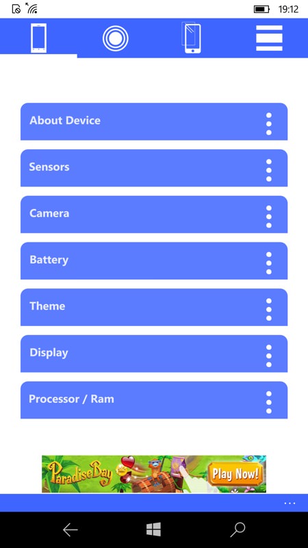 Screenshot, Specs Analysis