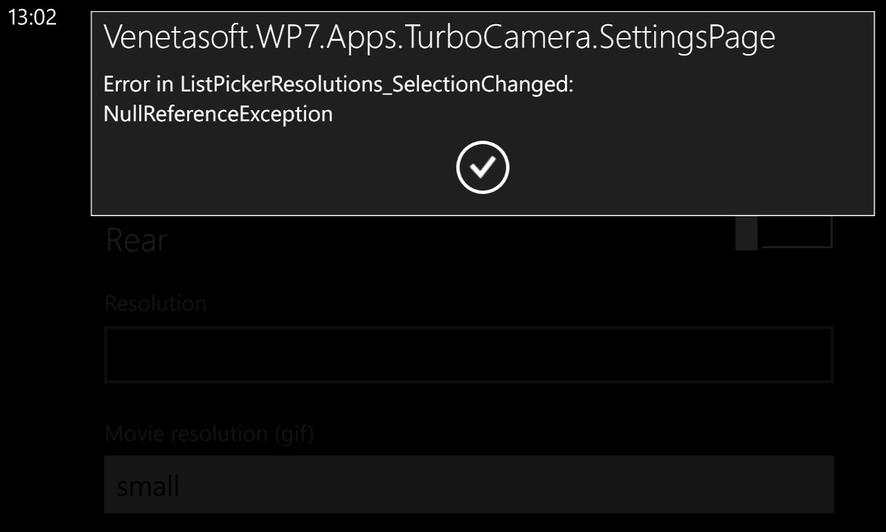 Screenshot, Turbo Camera