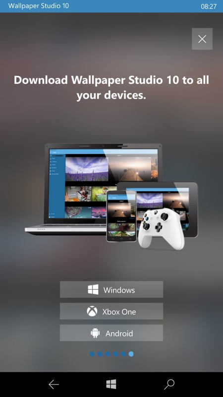 Screenshot, Wallpaper Studio 10 UWP