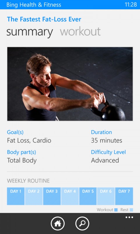 Bing Health & Fitness Beta