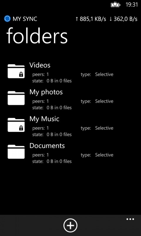 bittorrent sync for windows phone