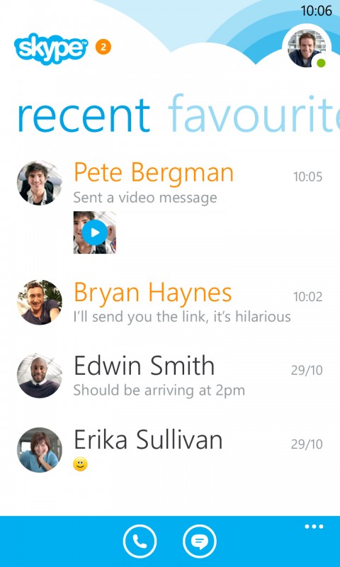 how to sync skype chat history